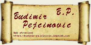 Budimir Pejčinović vizit kartica